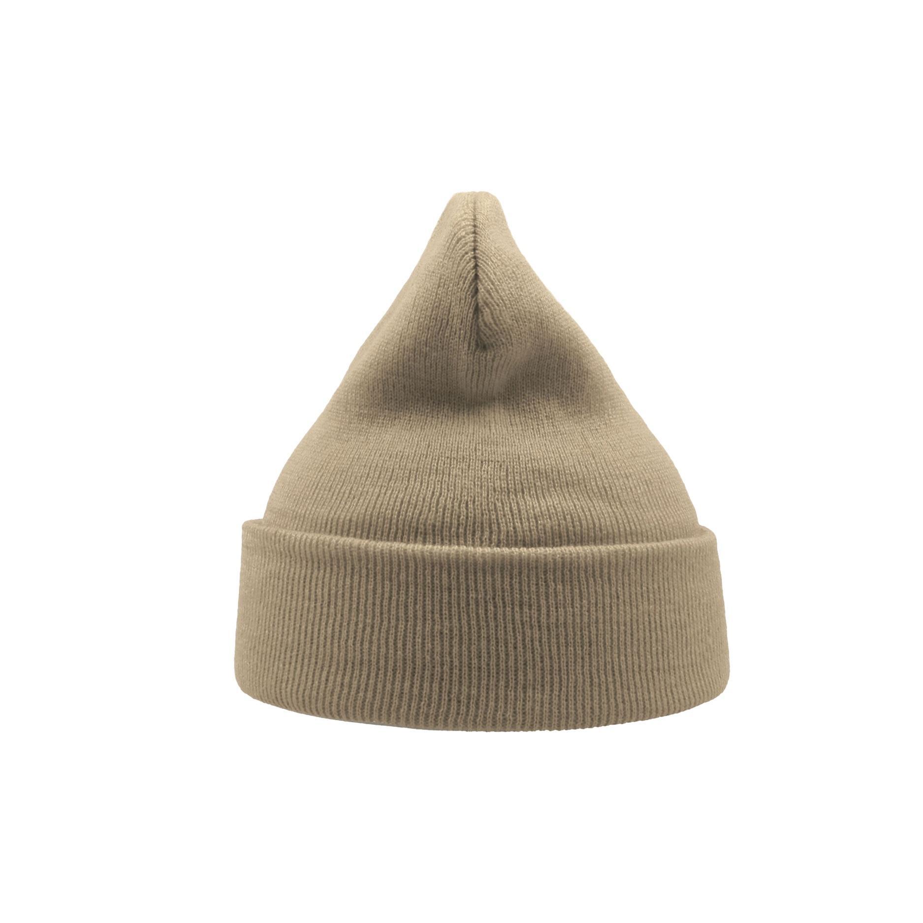 Berretto In Maglia Doppio Strato Con Risvolto Adulti/Unisex Atlantis Wind Beige 2/3