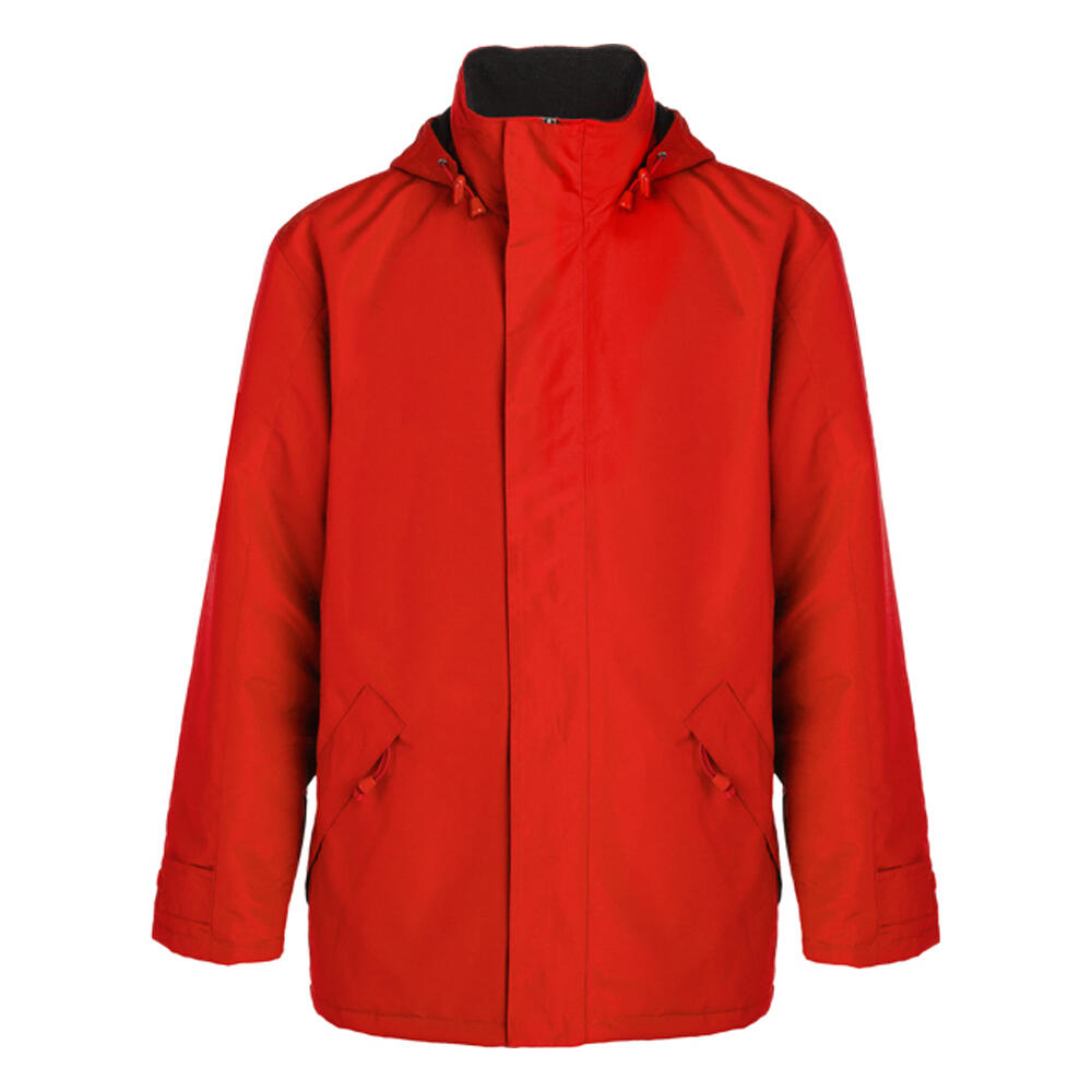 Parka europa para homem vermelho