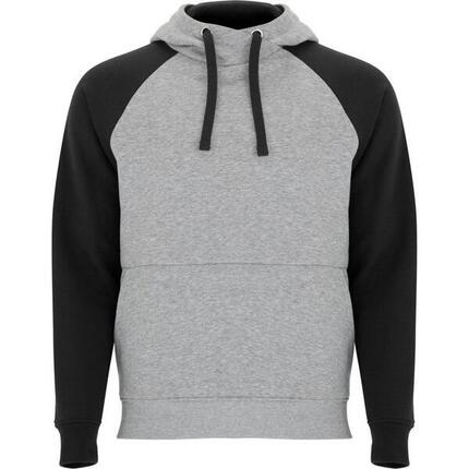 Sweat À Capuche BADET Adulte (Gris Chiné / Noir)