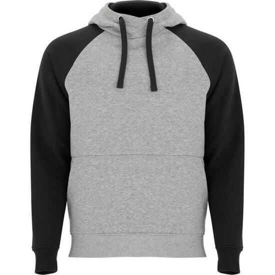 Sweat À Capuche BADET Adulte (Gris Chiné / Noir)