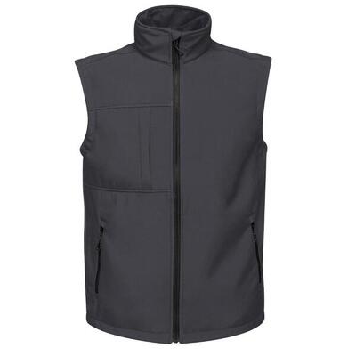 Heren octagon 3 layer printable softshell bodywarmer (zwart)
