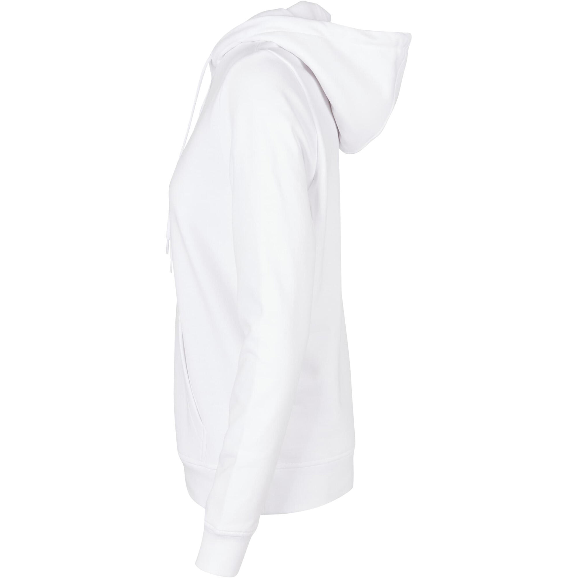 Womens/Ladies Basic Hoodie (White) 3/3