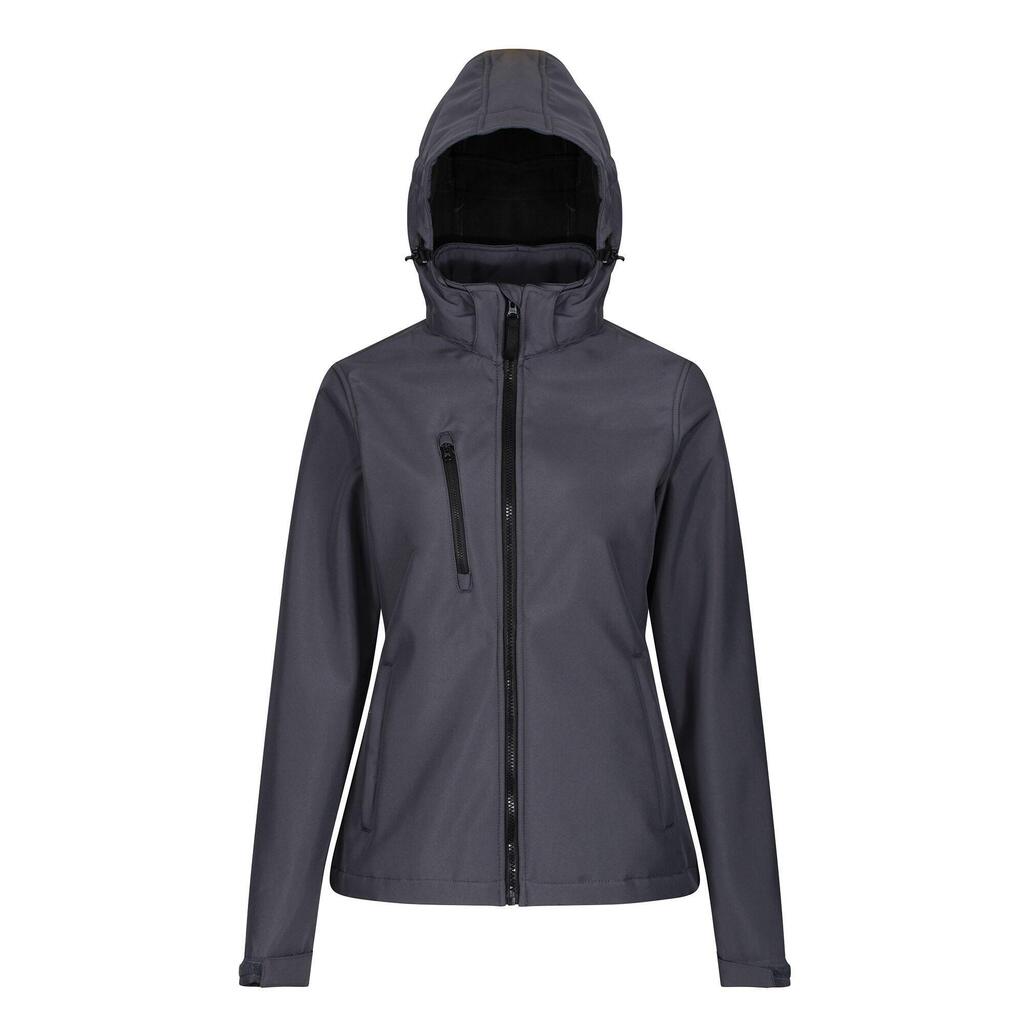 Womens/Ladies Venturer 3 Layer Membrane Soft Shell Jacket (Seal Grey/Black)