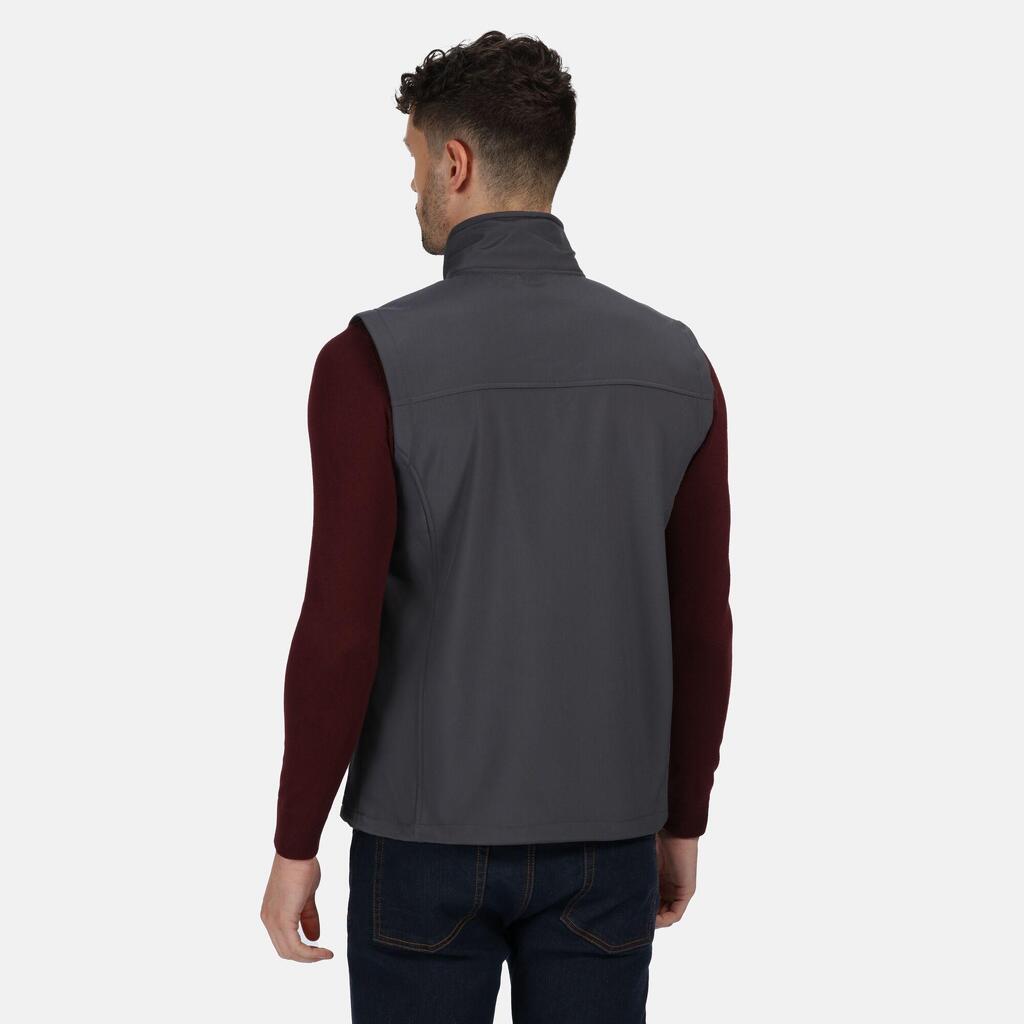 Mens Flux Softshell Bodywarmer / Sleeveless Jacket Water Repellent And Wind