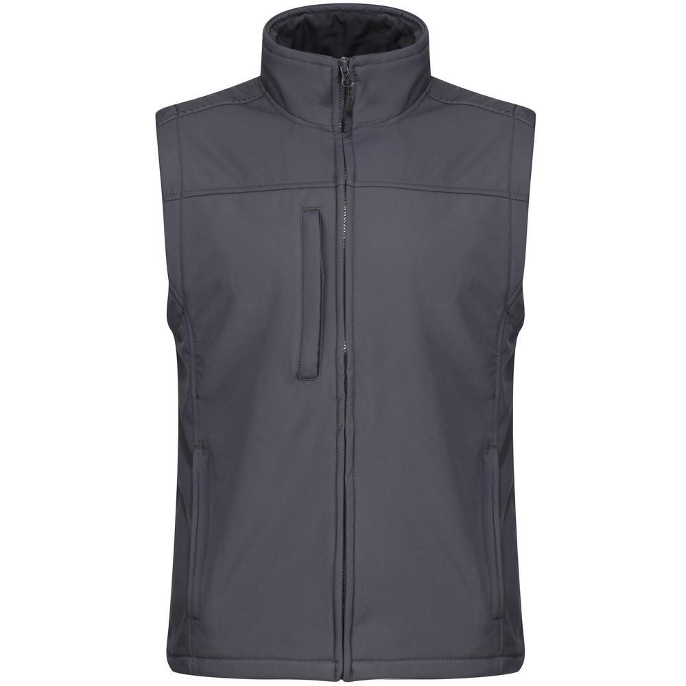 Mens Flux Softshell Bodywarmer / Sleeveless Jacket Water Repellent And Wind