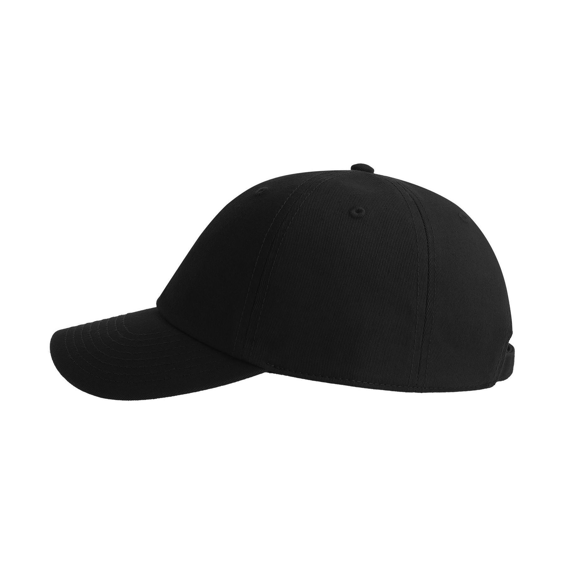 Casquette Déstructurée 6 Panneaux Mixte (Noir) 3/4