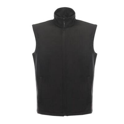 Professionele heren klassieke lichtgewicht softshell bodywarmer (zwart)