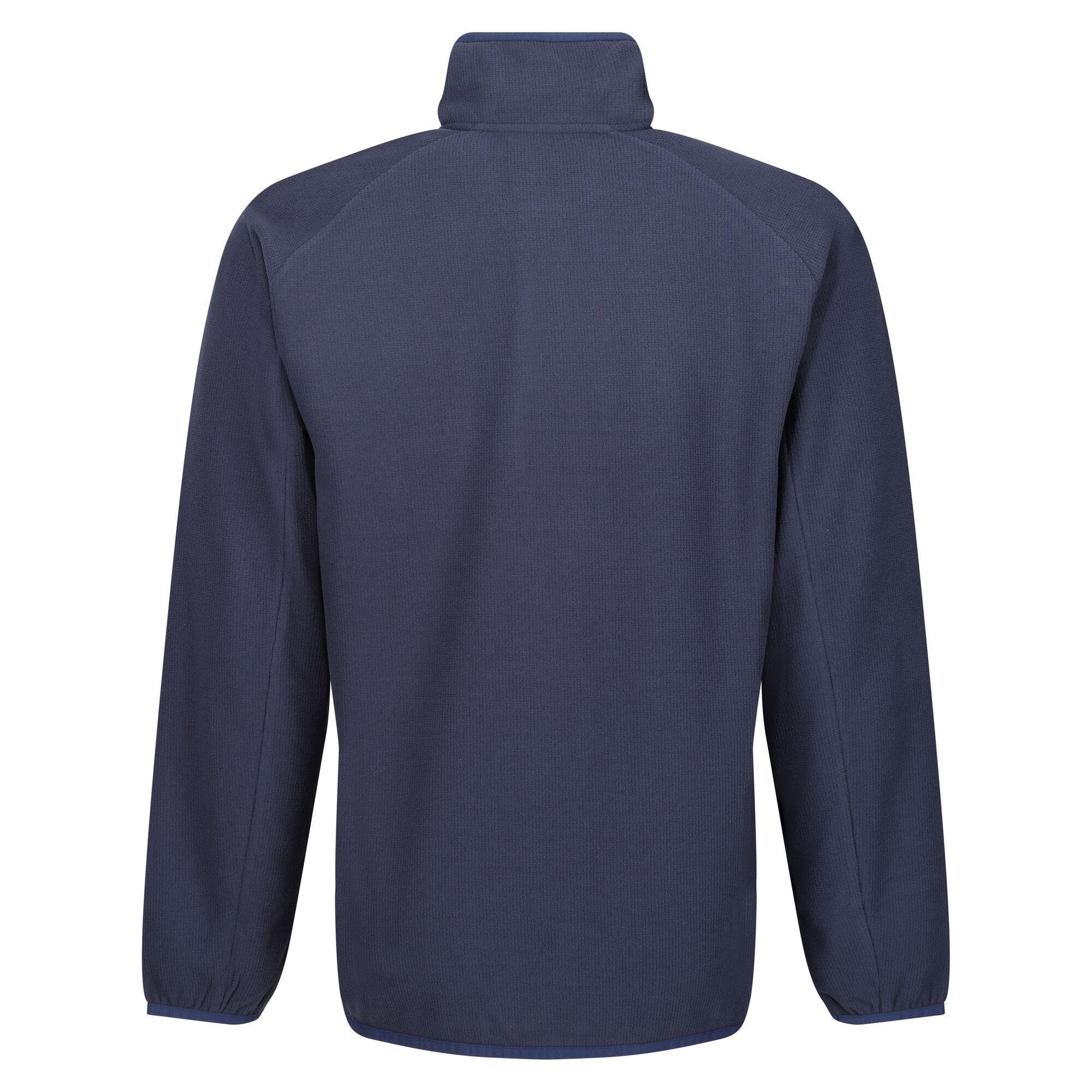 Giacca In Pile Mezza Cerniera Uomo Regatta Navigate Blu Navy Grigio Foca 2/5