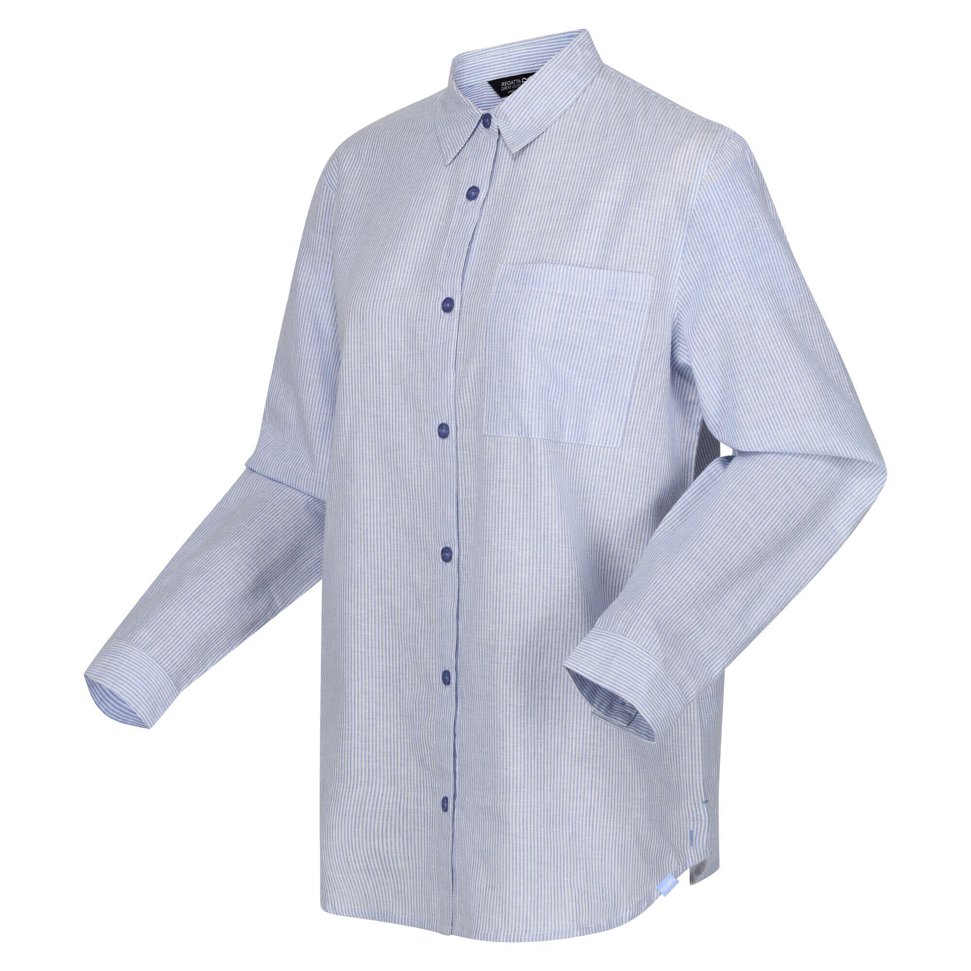 Chemise Motif/style Rayé PRIMEVERE Femme (Bleu) 3/5