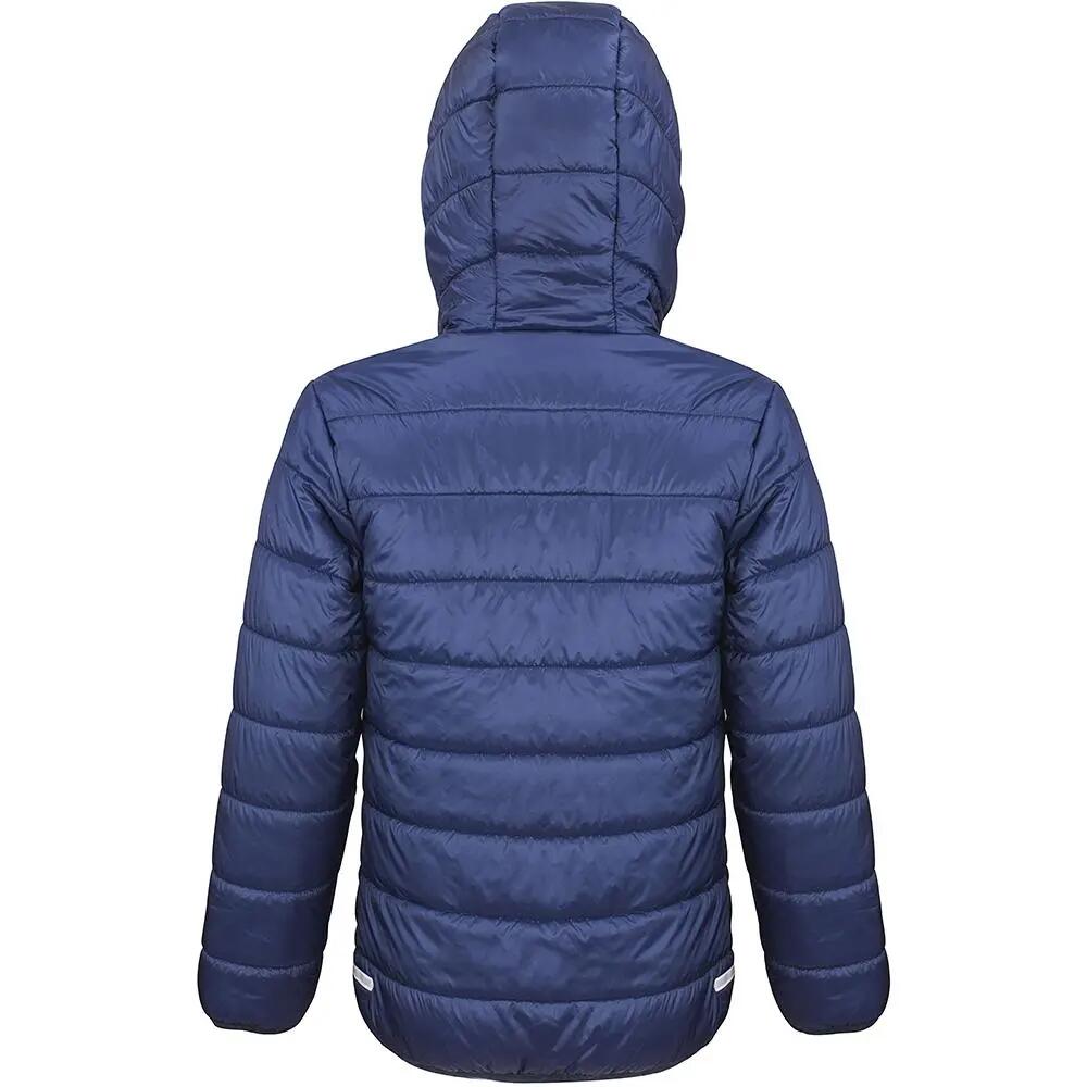 Core Childrens/Kids Júnior Padded Showerproof & Windproof Jacket (Azul 2/4