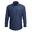 Heren Denim Jean stijl gestikt overhemd (Indigo Denim)