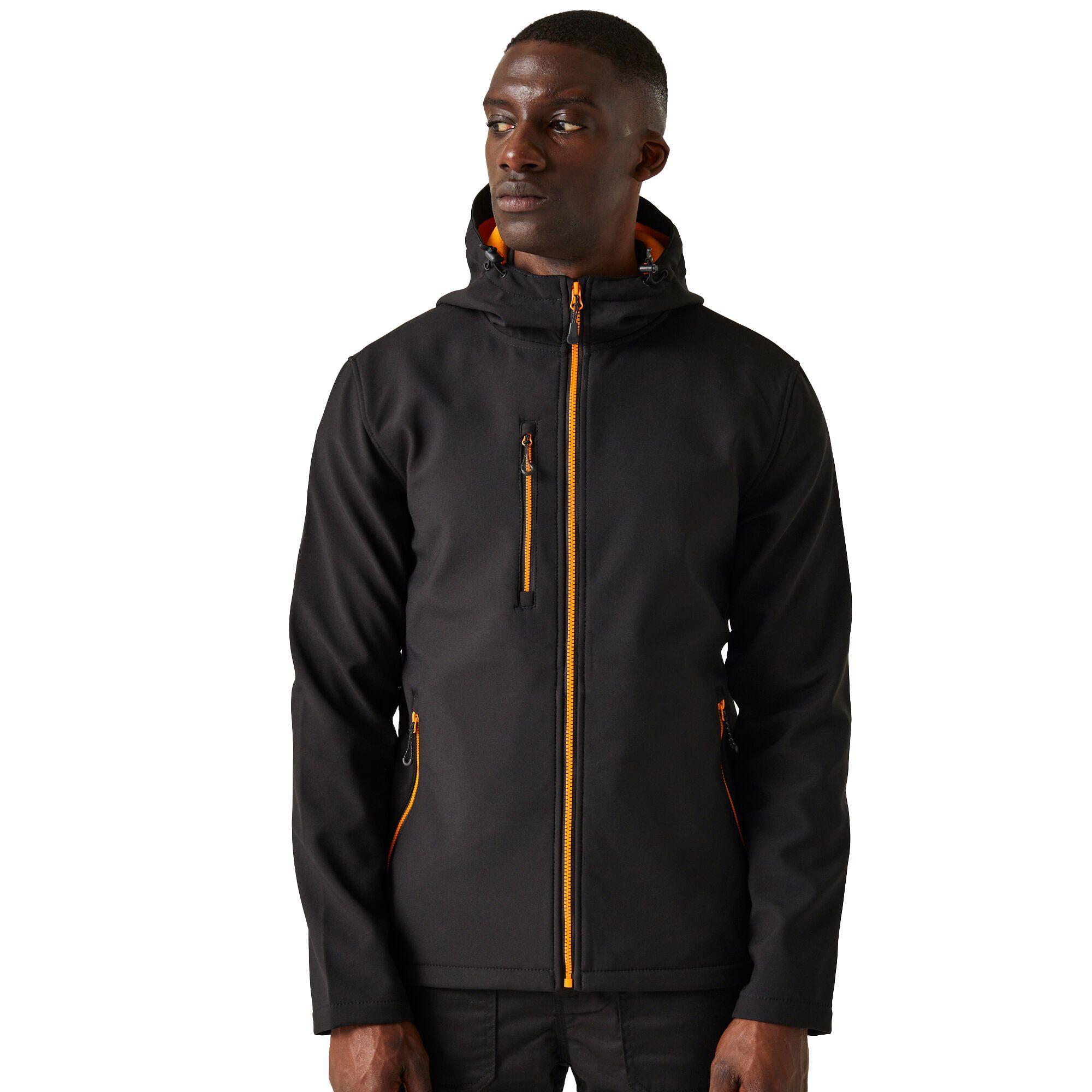 Veste Softshell NAVIGATE Homme (Noir / Orange Vif) 3/4