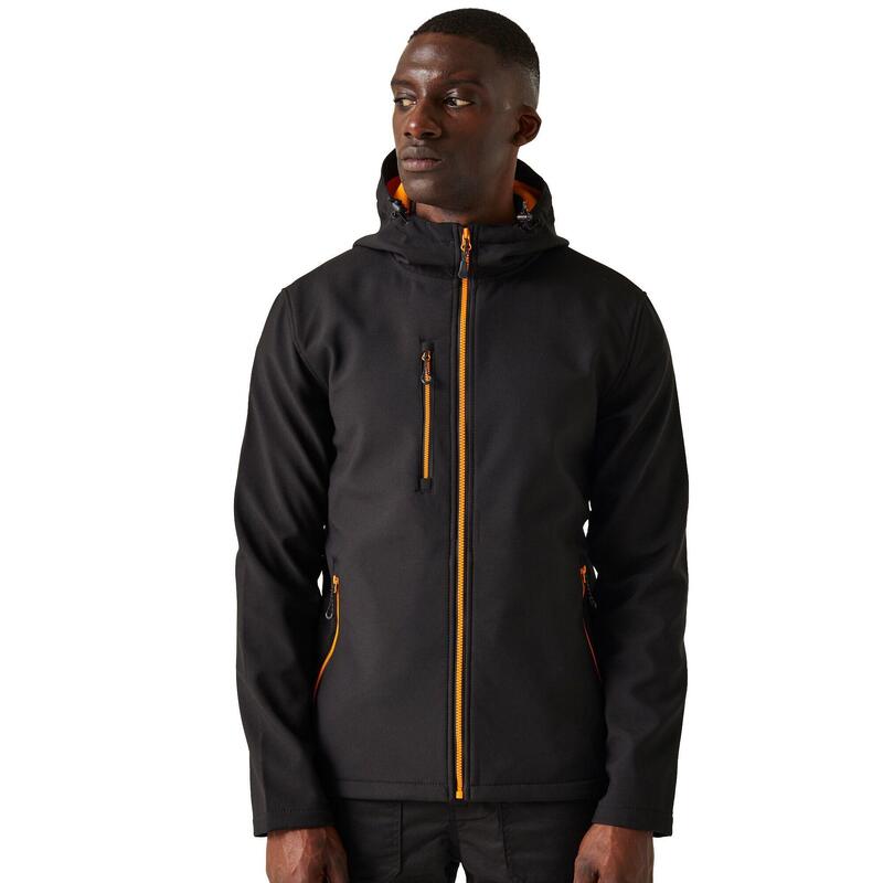 Jacheta Soft Shell Drumeții În Natură Regatta Navigate 2 Strat Bărbați