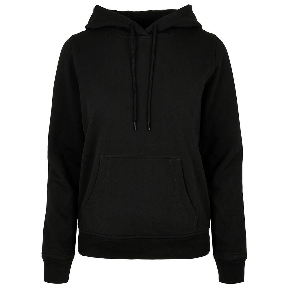 Casaco com capuz para senhora/senhora preto