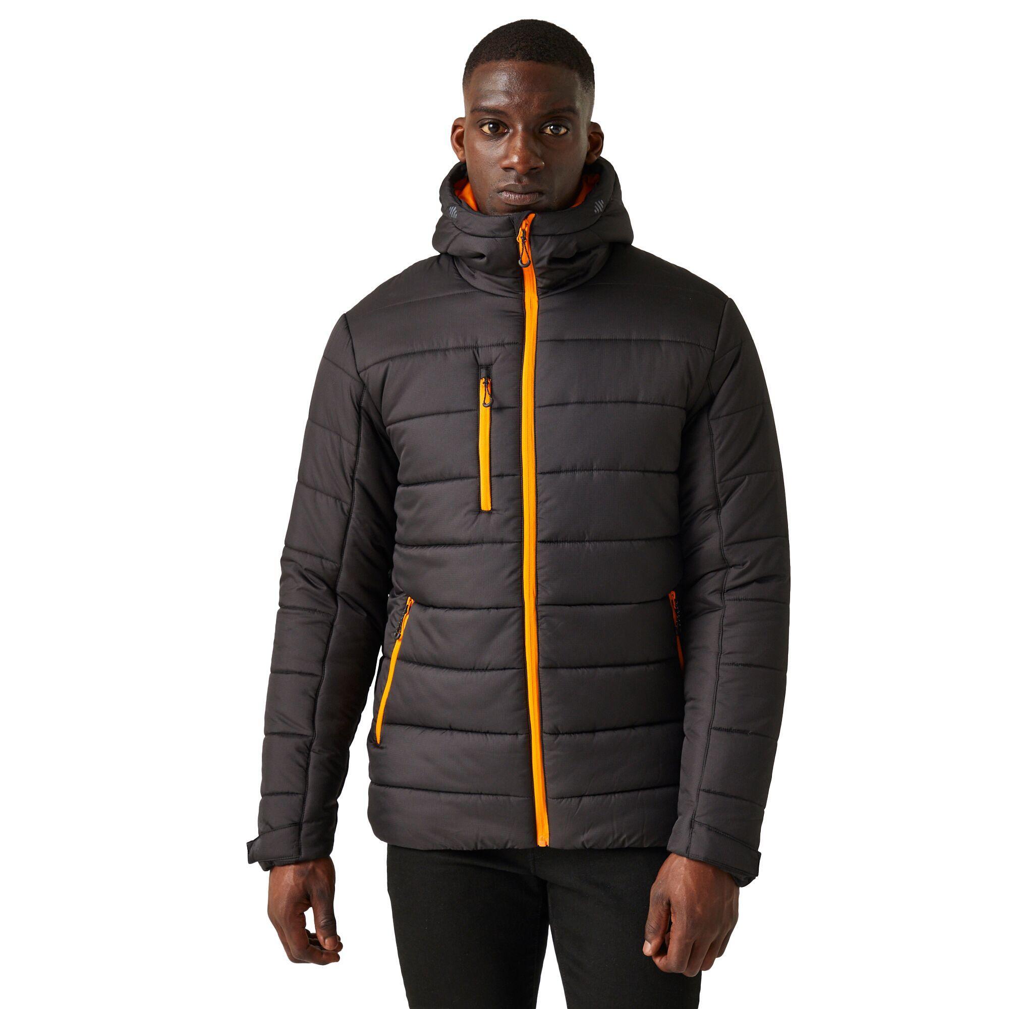 Veste Matelassée NAVIGATE Homme (Noir / Orange Vif) 3/4