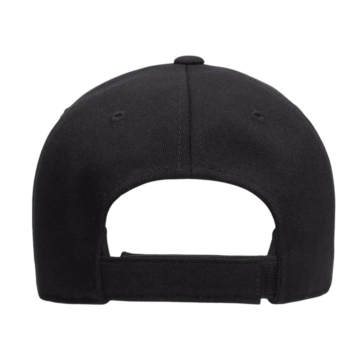 "110" Snapback Mütze Abgerundeter Kopf Damen und Herren Schwarz 2/3