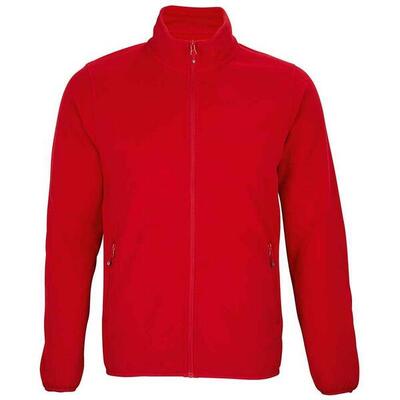 Heren factor fleecejack met rits (marine)