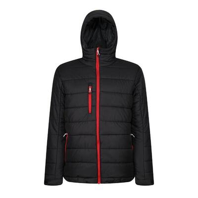 Thermisch gewatteerd jack voor heren (zwart/klassiek rood)