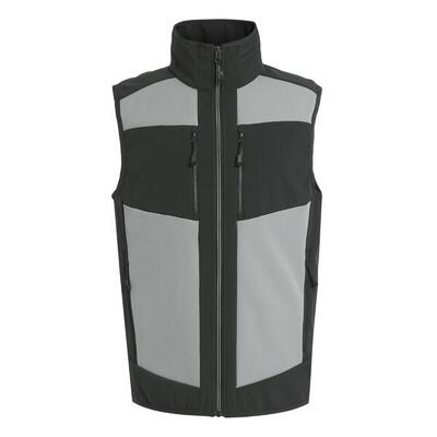 Heren evolve colour block softshell bodywarmer (klassiek rood/zwart)