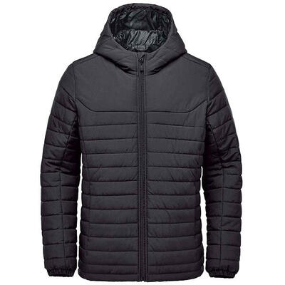Heren nautilus quilted hoodie (azuurblauw)