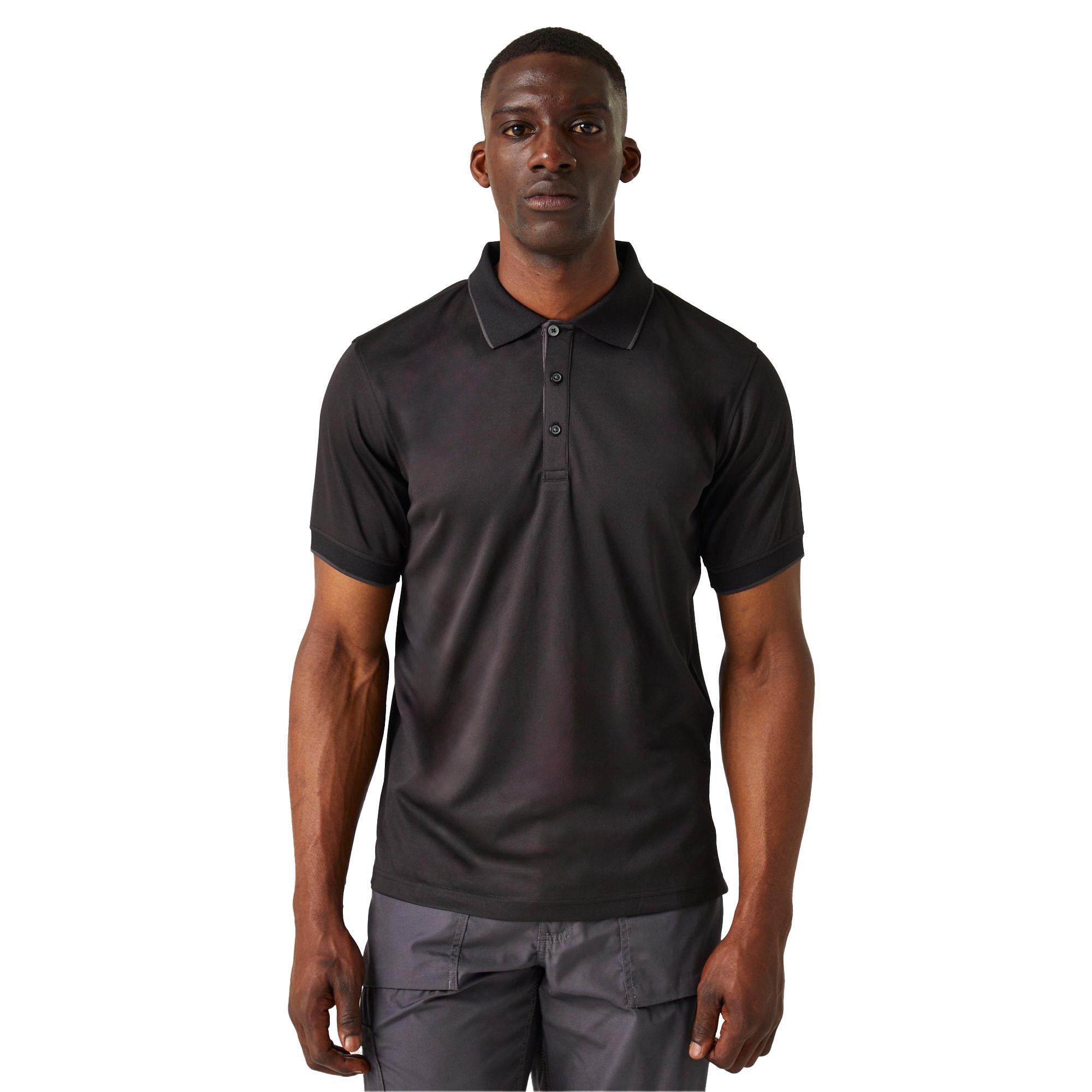 Polo NAVIGATE Homme (Noir / Gris Phoque) 3/5