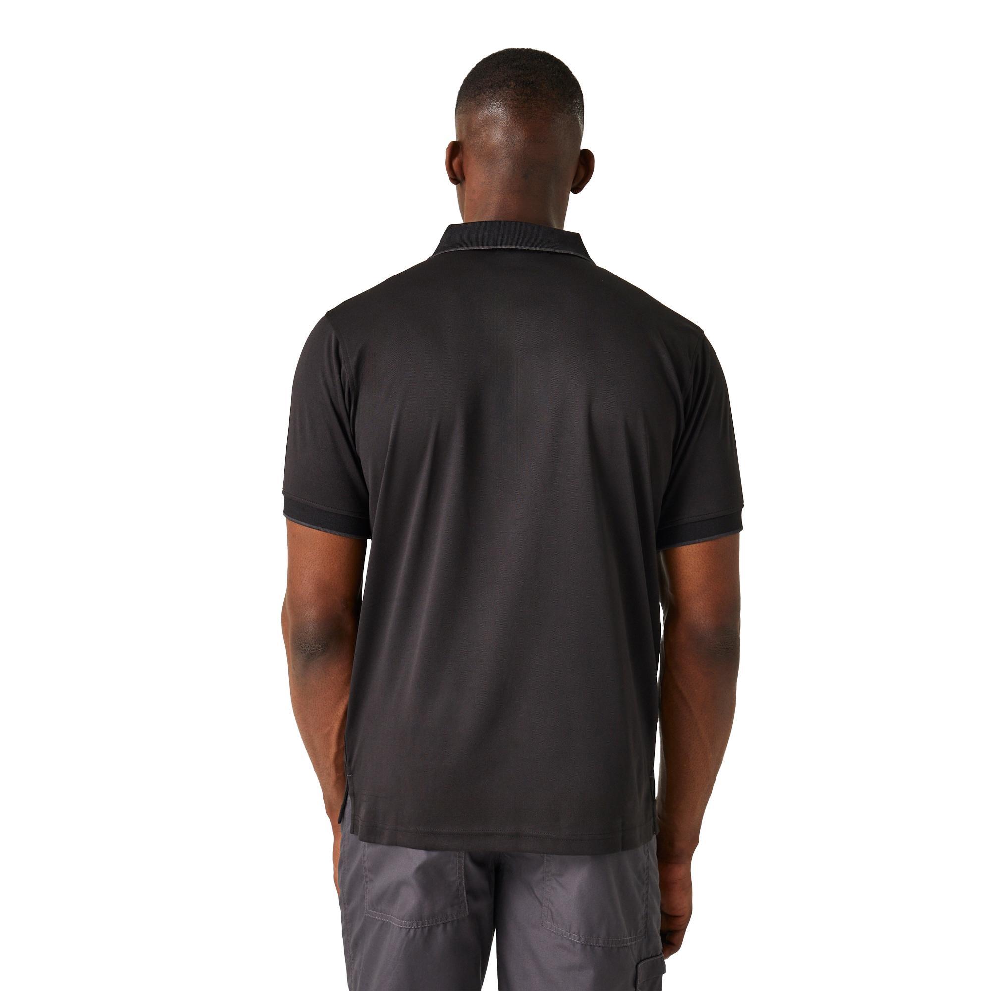 Polo NAVIGATE Homme (Noir / Gris Phoque) 4/5