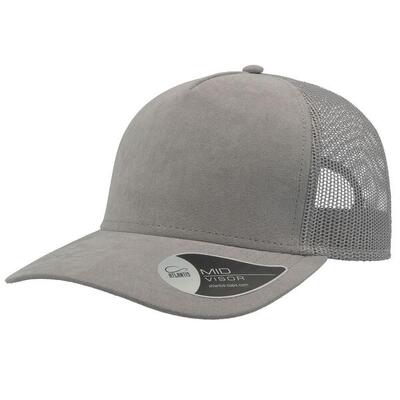 Rapper faux suede 5 comité trucker cap (grijs)