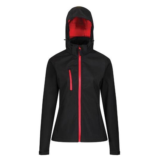 Veste Softshell VENTURER Femme (Noir/rouge)