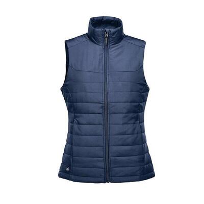 Dames nautilus gewatteerde bodywarmer (marineblauw)