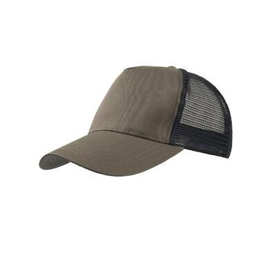 Cotton Cappellino Tipo Trucker Con Visiera Adulti/Unisex Atlantis Rapper Nero
