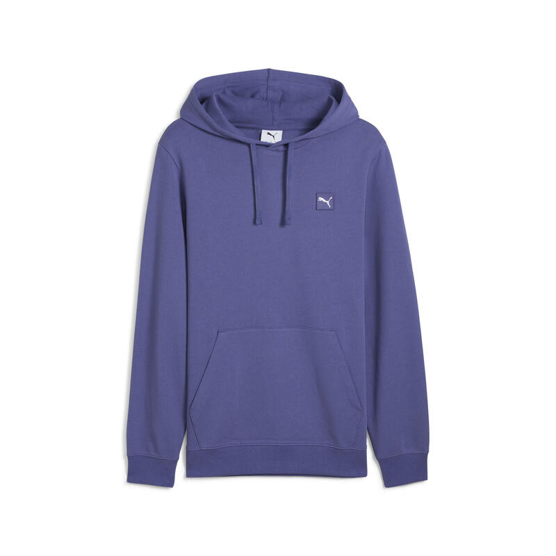 Tricou Drumeție Bărbați Essentials Elevated Hoodie, Negru PUMA Blue Crystal