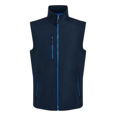 Heren navigate softshell 2laags bodywarmer (zwart/klassiek rood)