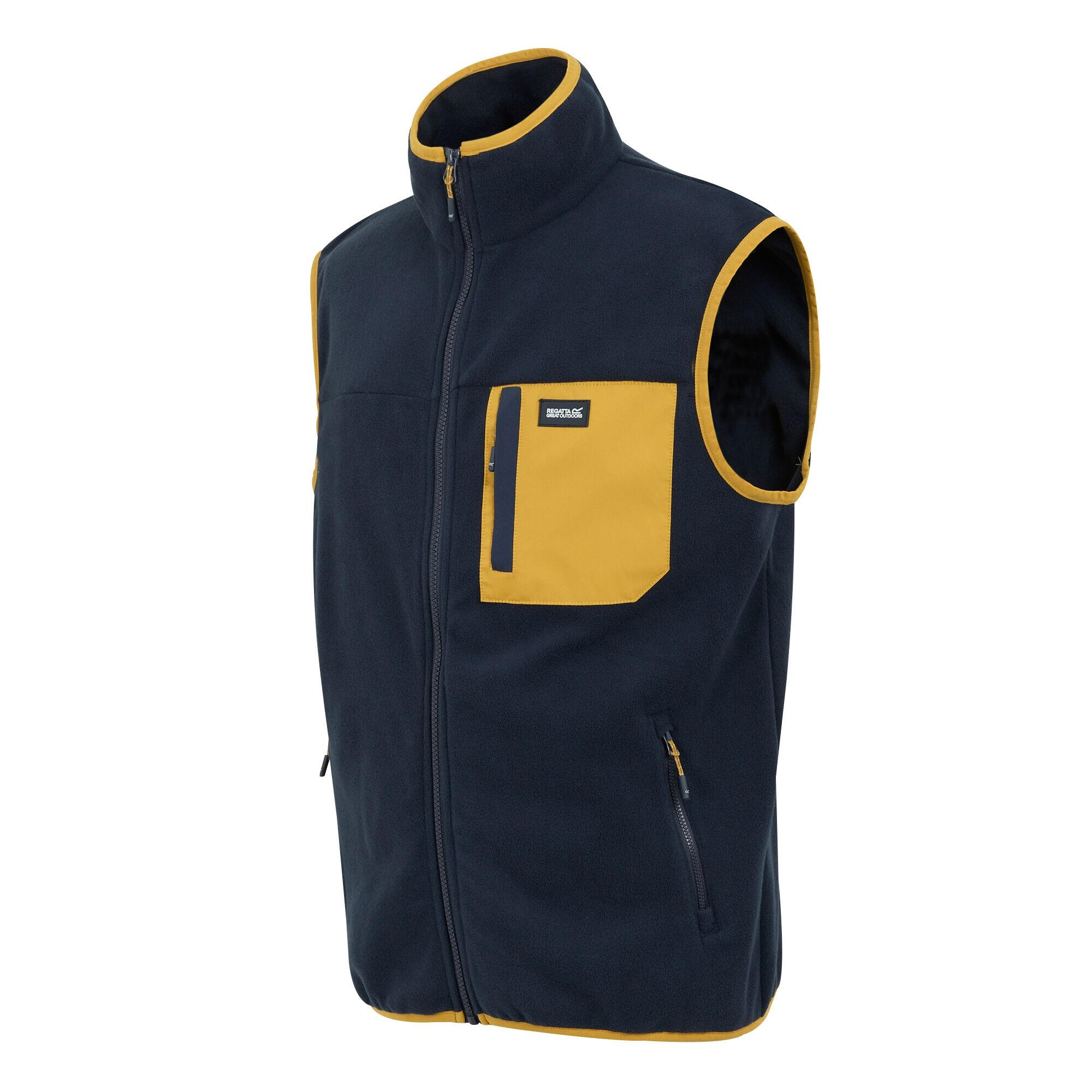 Gilet senza maniche Regatta Frankie in micropile Blu Grigio/Blu Navy 4/6
