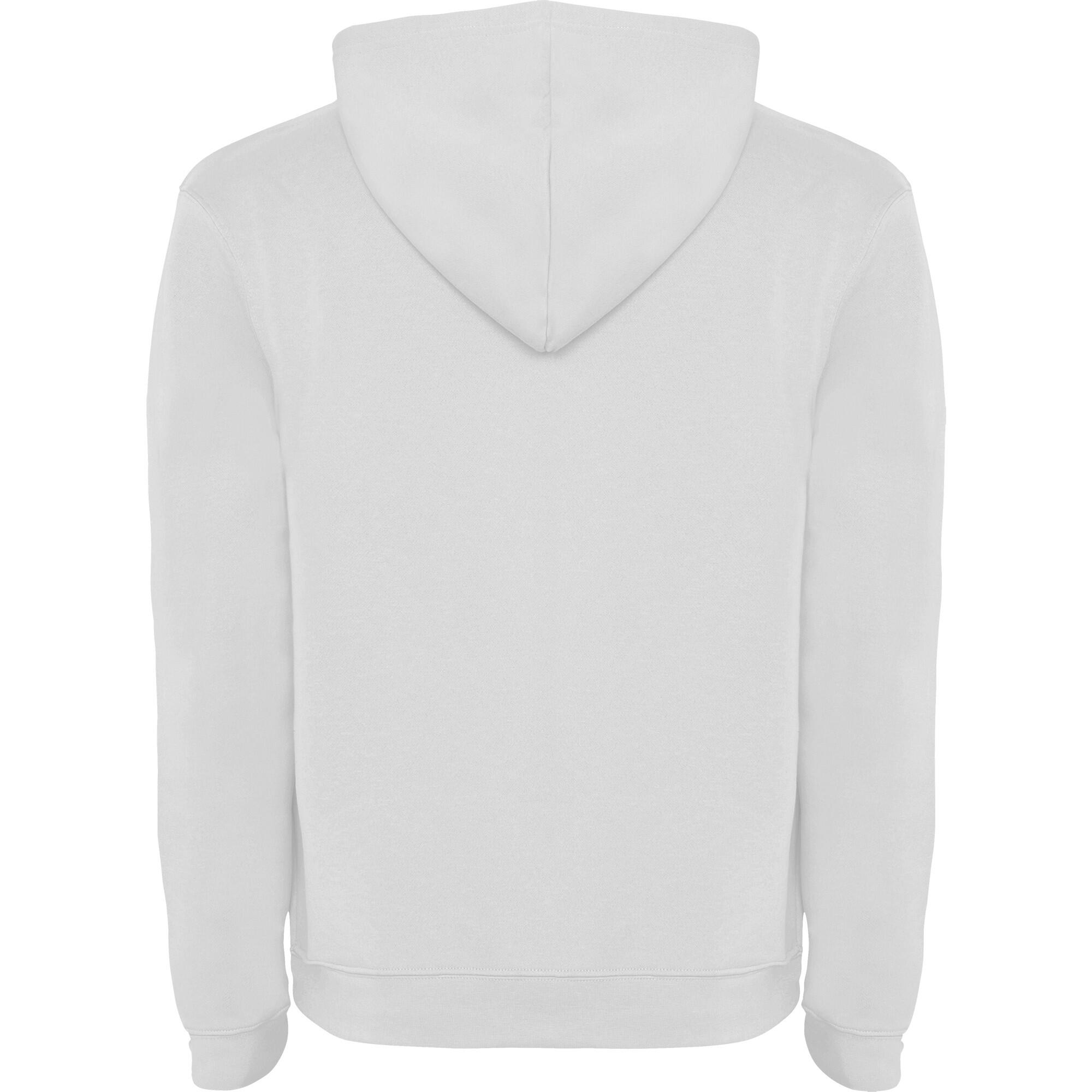 Camisola com capuz com cordão Urban para crianças e jovens (Branco) 2/4