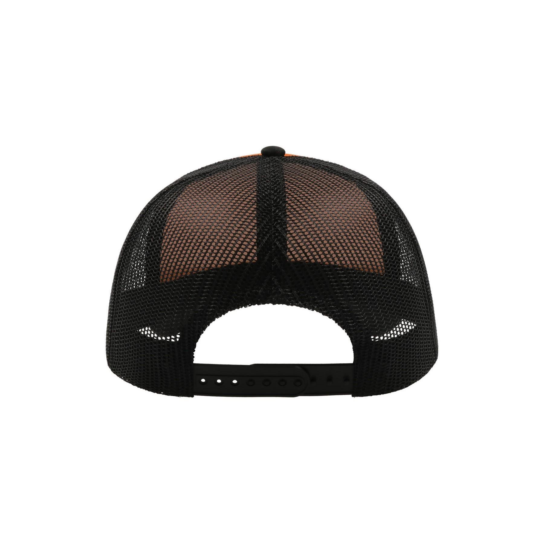 Cappellino Tipo Trucker Con Visiera Adulti/Unisex Atlantis Rapper Oliva/Nero 3/4