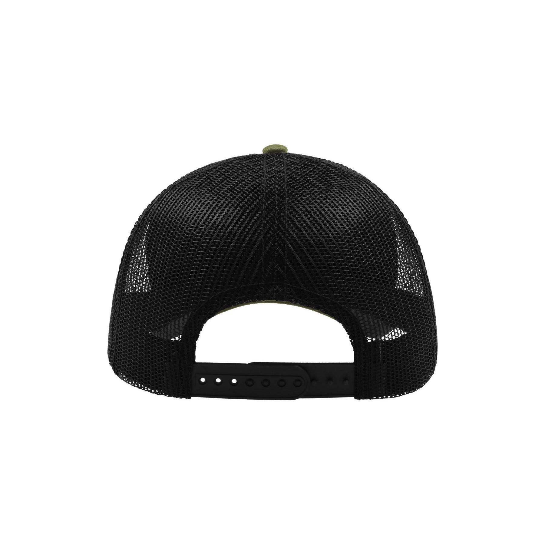 Cappellino Tipo Trucker Con Visiera Adulti/Unisex Atlantis Rapper Oliva/Nero 2/4
