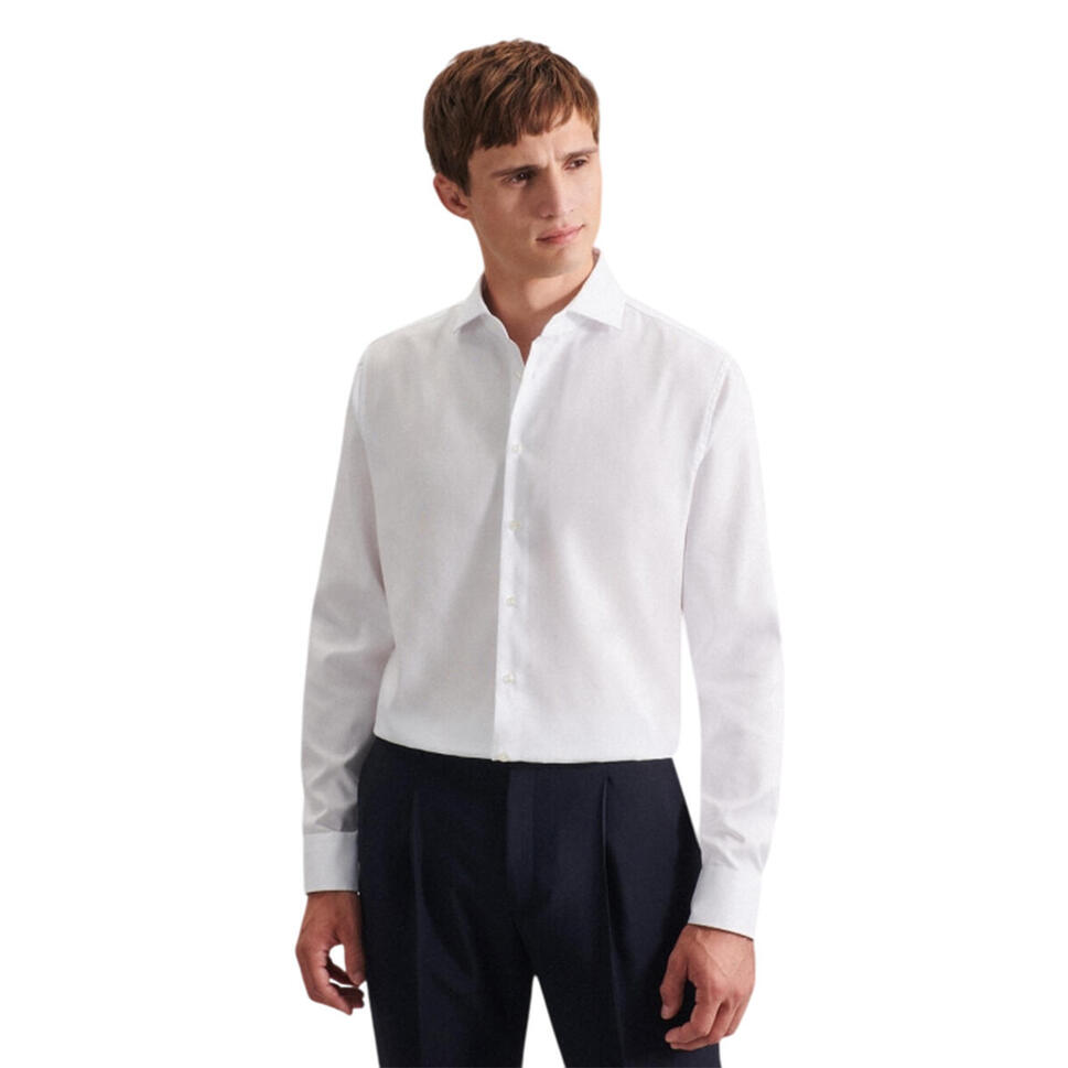 Męska Koszula 1/1 Oxford Kent Collar Slim Business Formal Shirt