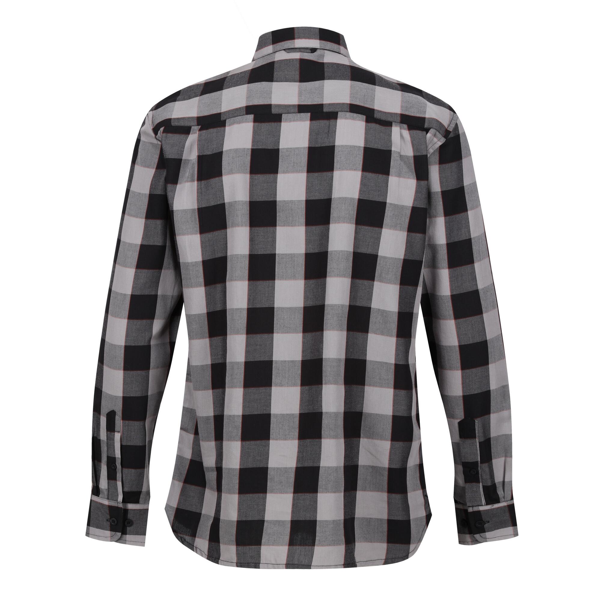 Camicia Controllo In Grassetto Uomo Regatta Lance Nero Grigio Scuro 2/4