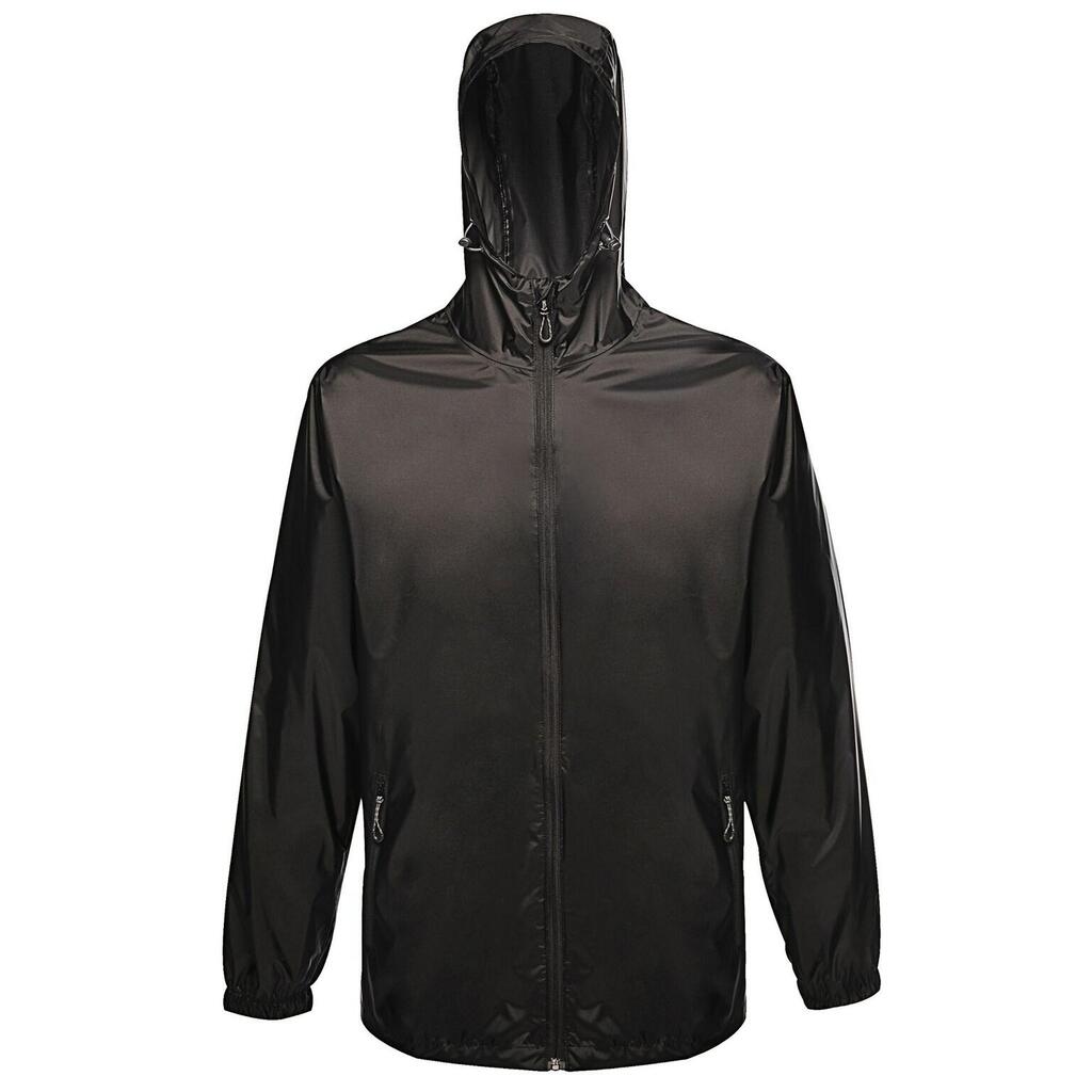 Pro Mens Packaway Waterproof Breathable Jacket (Black)