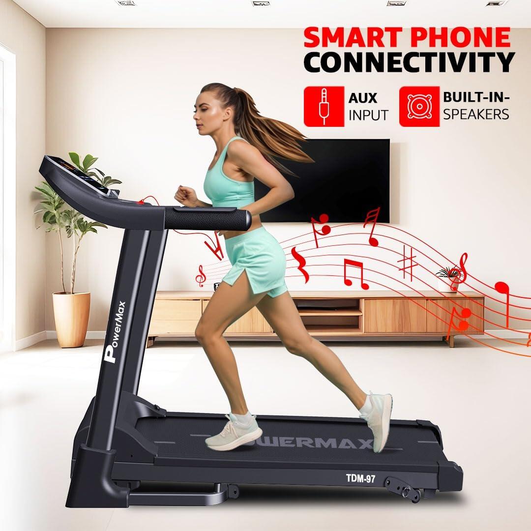 PowerMax Fitness TDM-97 (4HP Peak) Motorised Foldable