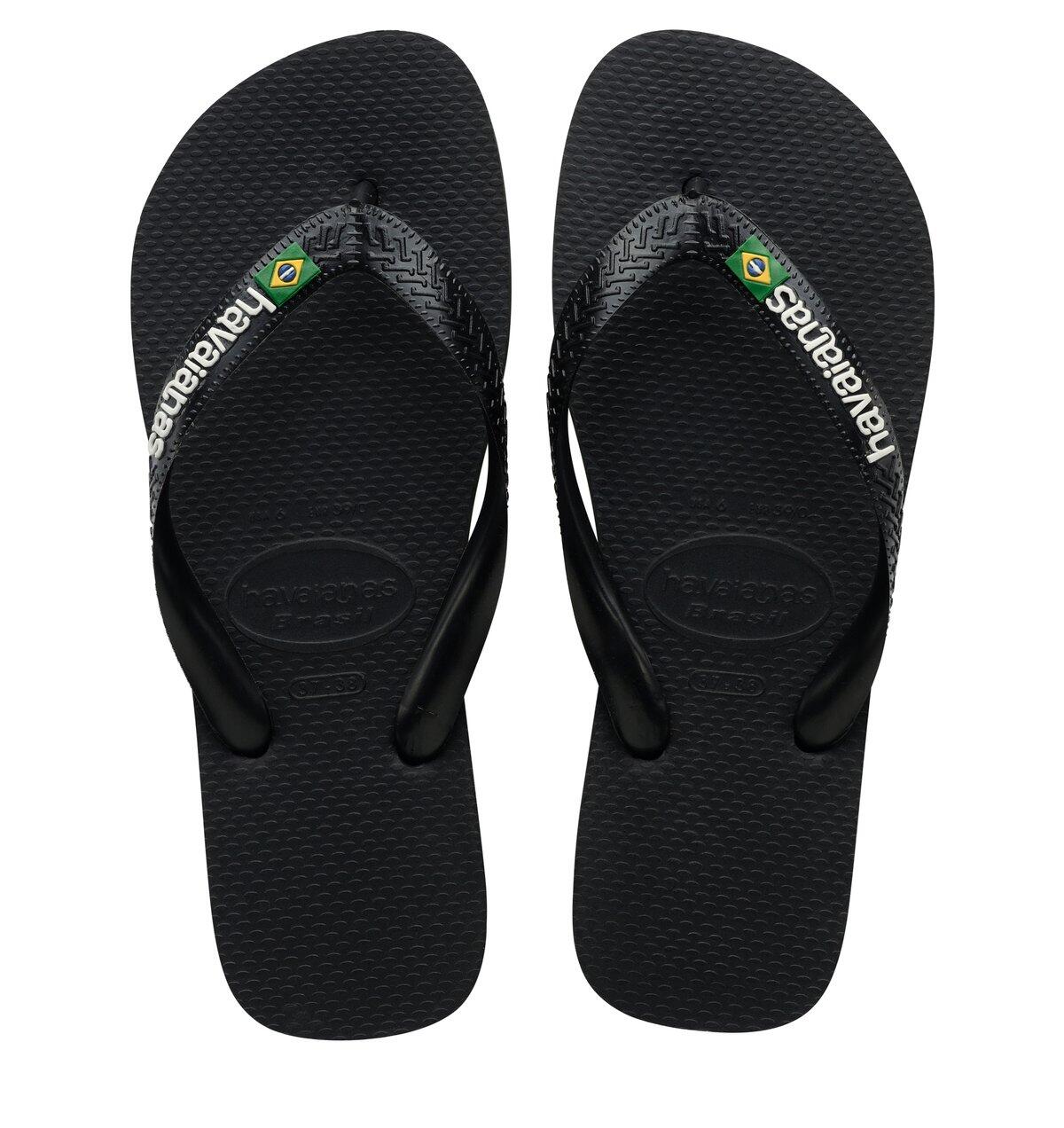 Chinelos Havaianas Modelo Brasil Logo Cor Preto 6/7