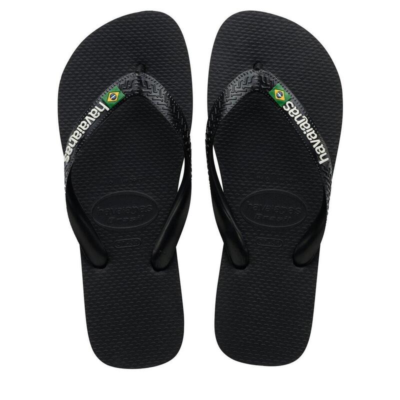 Flip-flops Havaianas Model Brasil Logo Culoare Negru