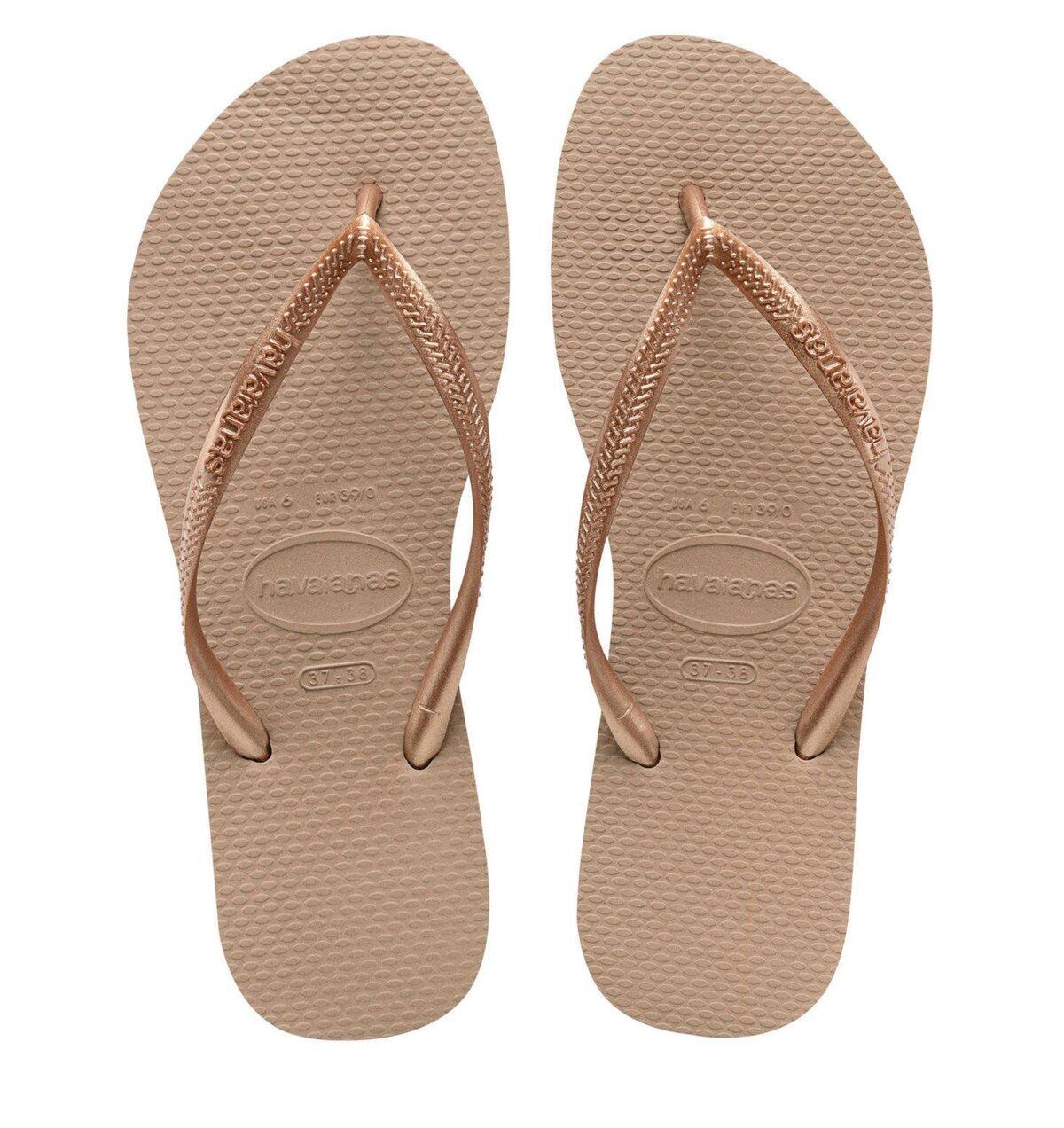 Chinelos havaianas modelo 4000030 cor castanho