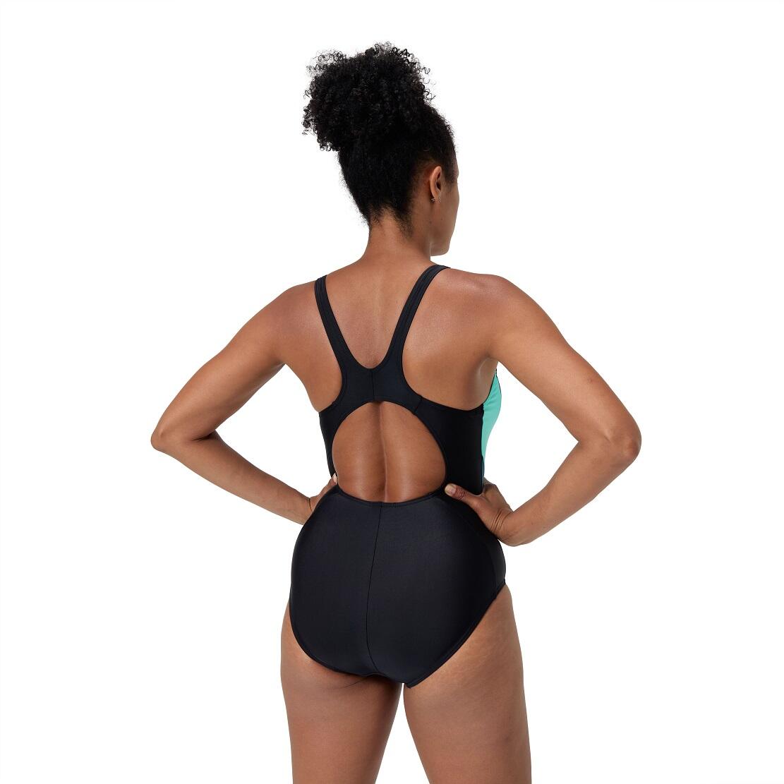 Fato de banho Speedo Allover Digital Vback Preto / Azul 5/7