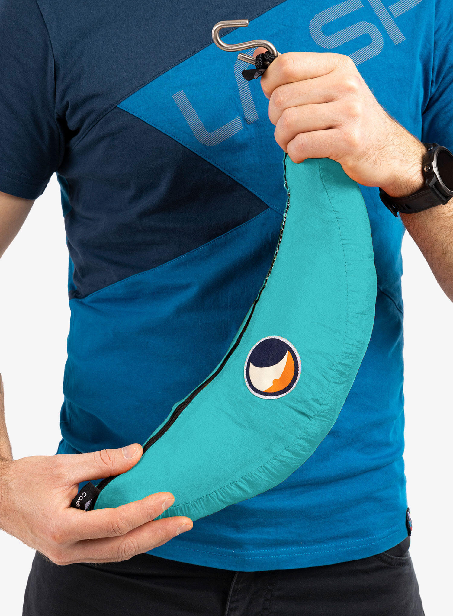 compacte hangmat turquoise 5/5