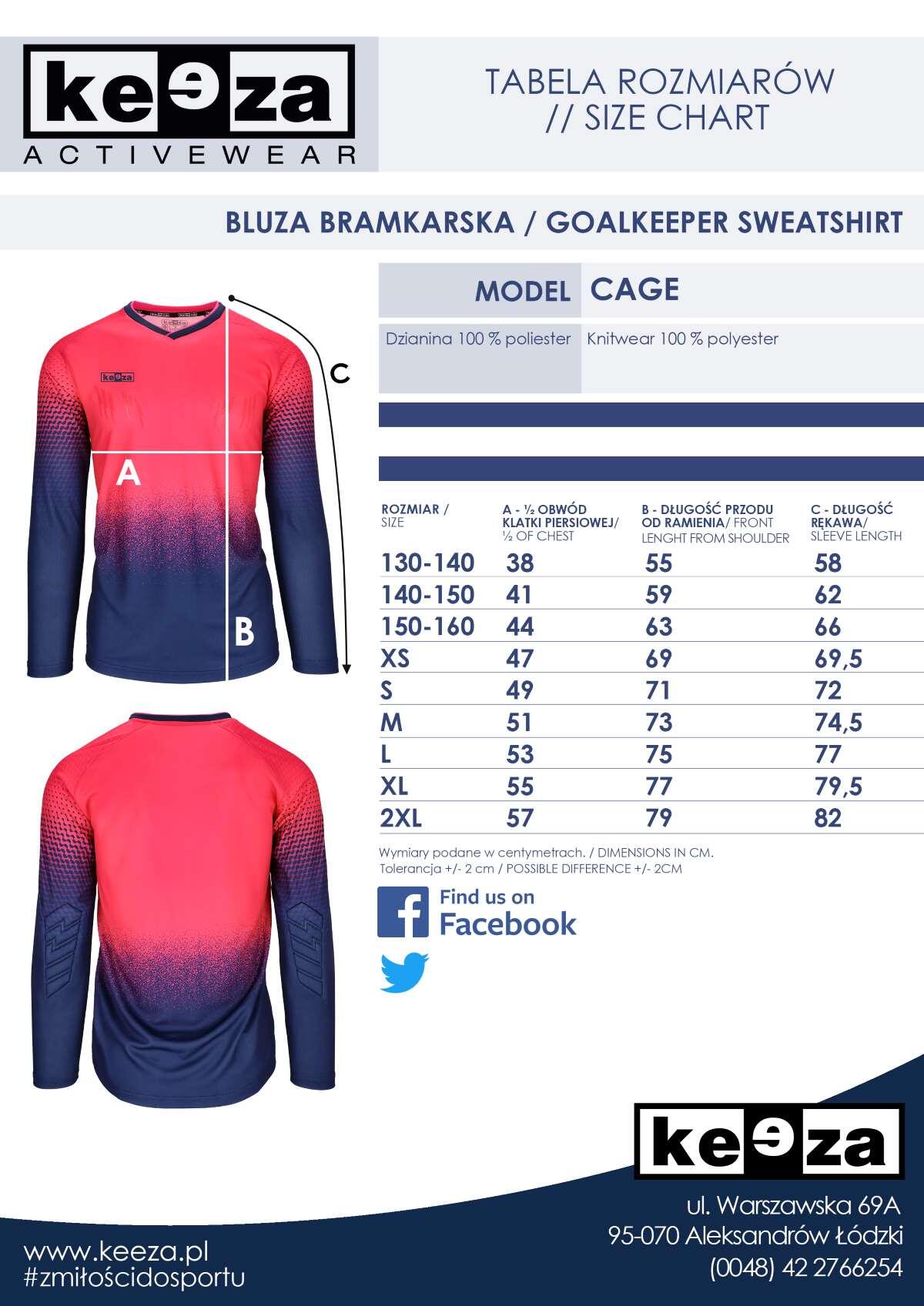 Bluza bramkarska Keeza Cage Junior 5/7