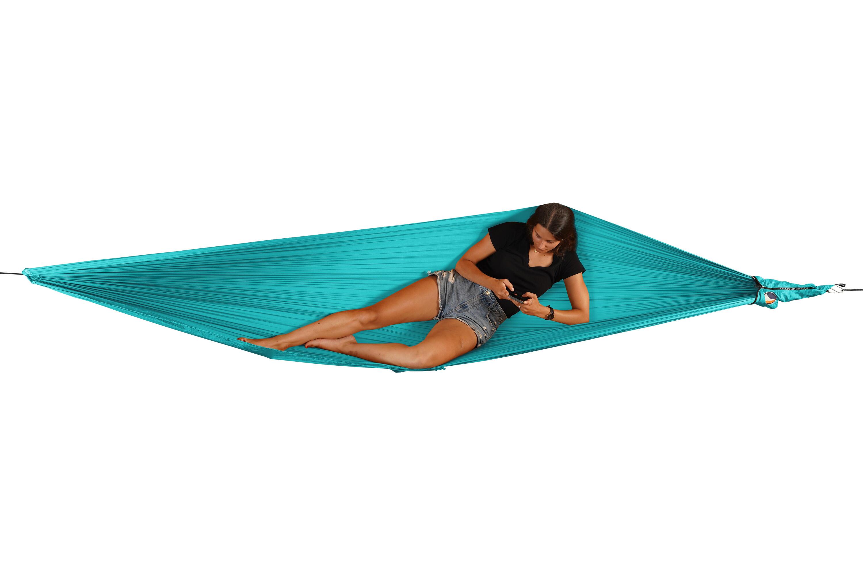 TICKET TO THE MOON compacte hangmat turquoise