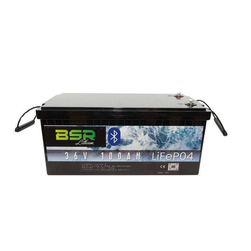 batterie LifePo4 36V/100 Ah + chargeur non étanche 10A