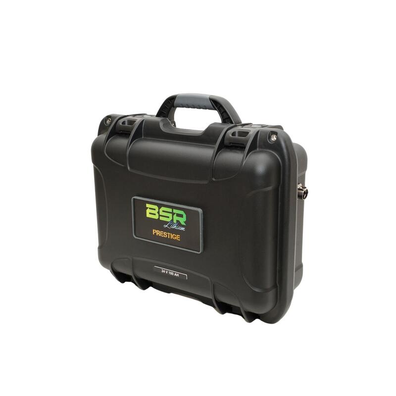 Valise PRESTIGE LifePo4 Gen3 24V/100 Ah + chargeur non étanche 10A