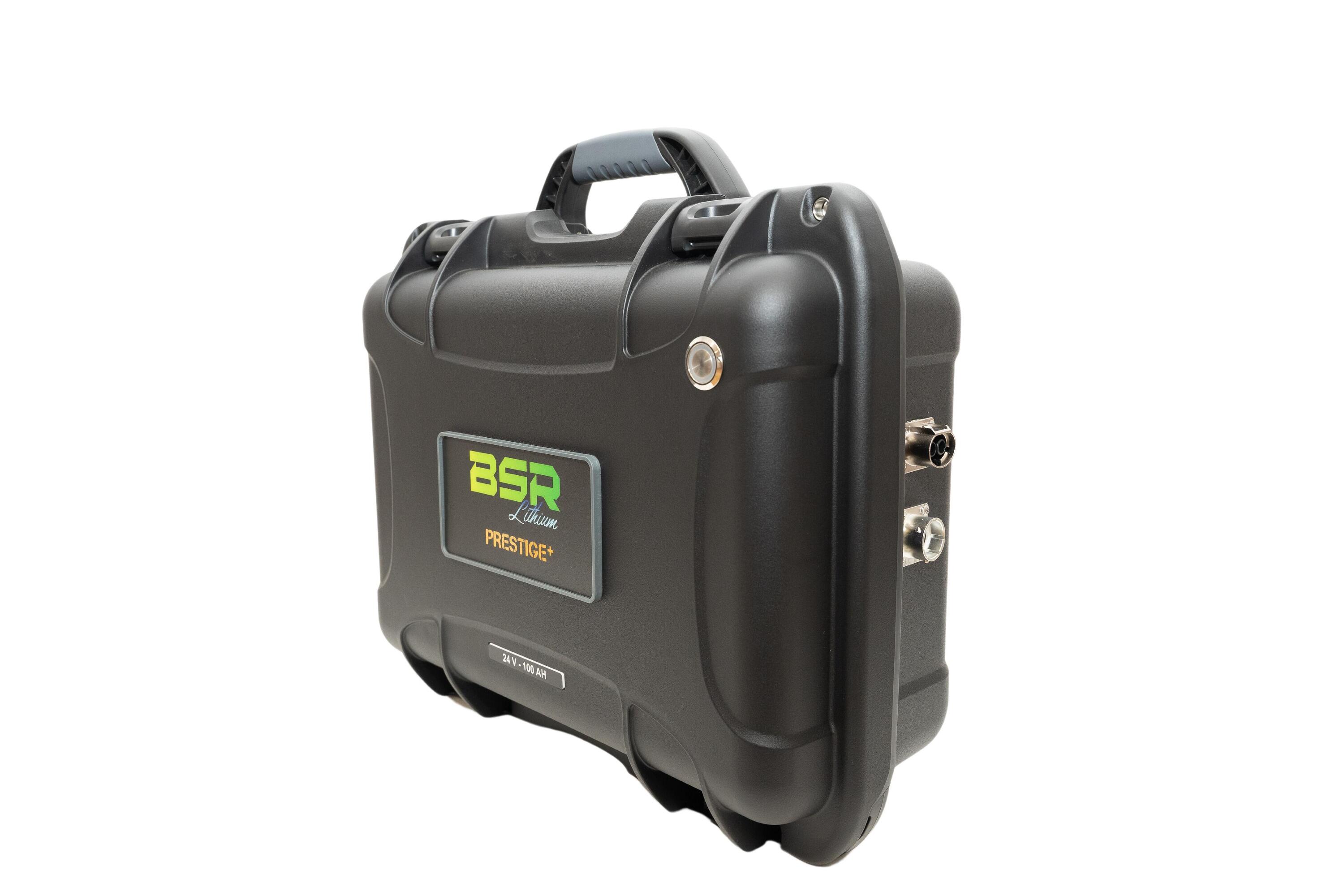 Valise PRESTIGE+ LifePO4 Gen3 24V/100Ah + chargeur+ prise sondeur 1/4